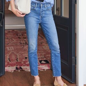 Frank & Eileen Cork Everyday Jean High Waist Cropped Raw Hem Women's Size 27